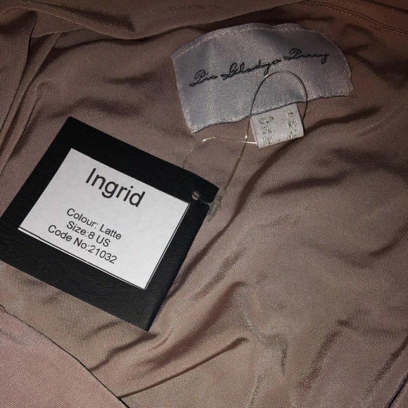 Pia Gladys Perey Ingrid Bridesmaid Dress in Latte - Picture 2 of 4